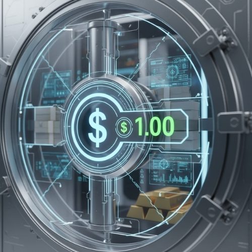 Graphic illustrating the robust reserve backing and transparency required for DFSA-regulated stablecoins in Dubai.